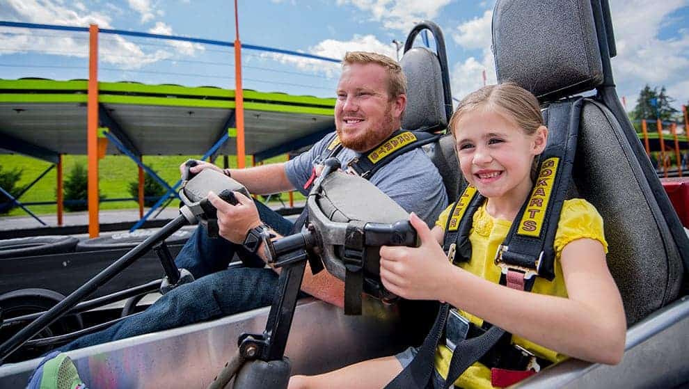Go-kart racing is fun for all ages